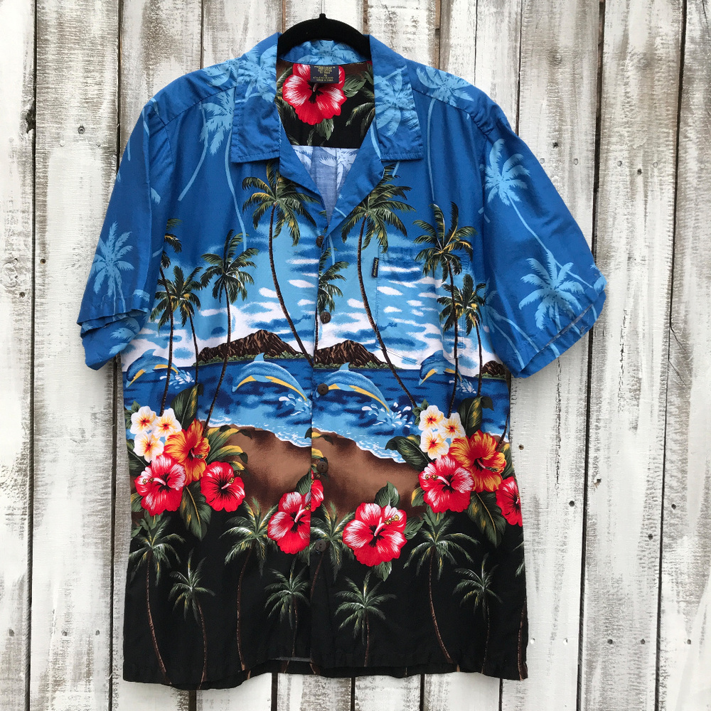 Palmwave Hawaii Men's Hawaiian Shirt Size XL